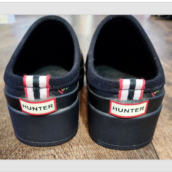 Hunter Original Waterproof Play Mini Rainbow Print Clogs - Picture 9 of 14